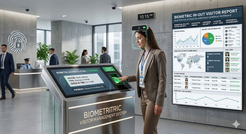 Visitor In Out Biometric Report